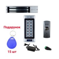 Комплект контроля доступа с магнитным замком для тяжелой металлической двери SEVEN KA-7801