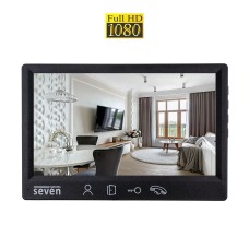 Видеодомофон 7 дюймов SEVEN DP–7571 FHD black