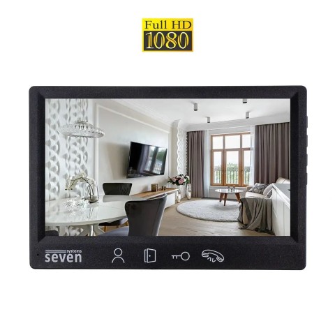 Видеодомофон 7 дюймов SEVEN DP–7571 FHD black