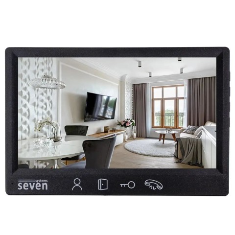 Видеодомофон 7 дюймов SEVEN DP–7571 FHD black