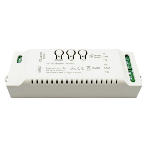 Розумне двоканальне Wi-Fi реле SEVEN HOME S-7049