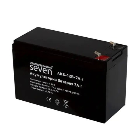 Акумуляторна батарея SEVEN 12В/7Аг