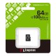 Карта памяти microSDXC Kingston Canvas Select Plus 64 GB А1 UHS-1 R100MB/s