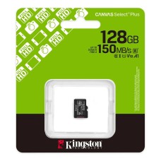 Карта памяти microSDXC Kingston Canvas Select Plus 128 GB Class 10 А1 UHS-1 R150MB/s