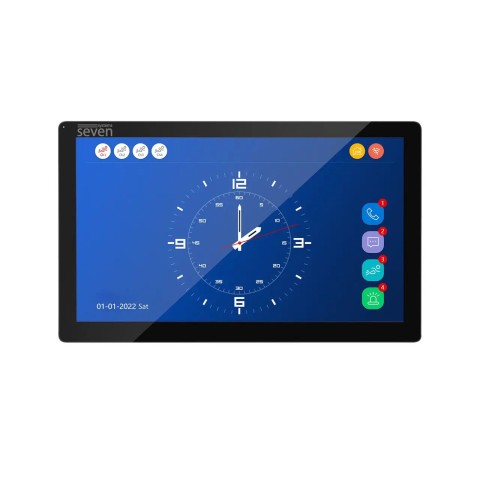 Комплект Wi-Fi домофона 10 дюймов с вызывной панелью SEVEN DP-7517/07Kit black