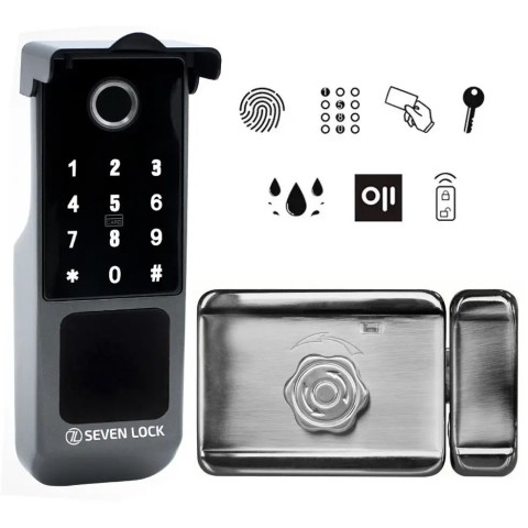 Беспроводной биометрический комплект контроля доступа SEVEN LOCK SL-7770BFkit