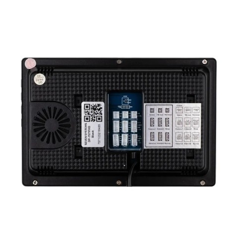 Комплект домофона 7 дюймов с вызывной панелью SEVEN DP-7571/07Kit black