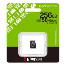 Карта памяти microSDXC Kingston Canvas Select Plus 256 GB Class 10 А1 UHS-1 R150MB/s