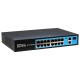PoE комутатор 16 портів SEVEN P-73216G-SFP