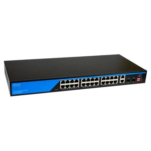 PoE комутатор 24 порти SEVEN P-73224G-2SFP