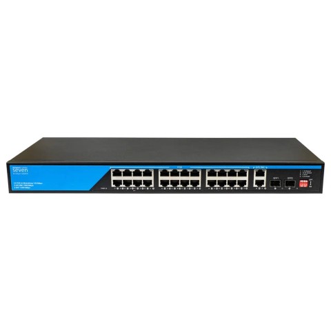 PoE комутатор 24 порти SEVEN P-73224G-2SFP