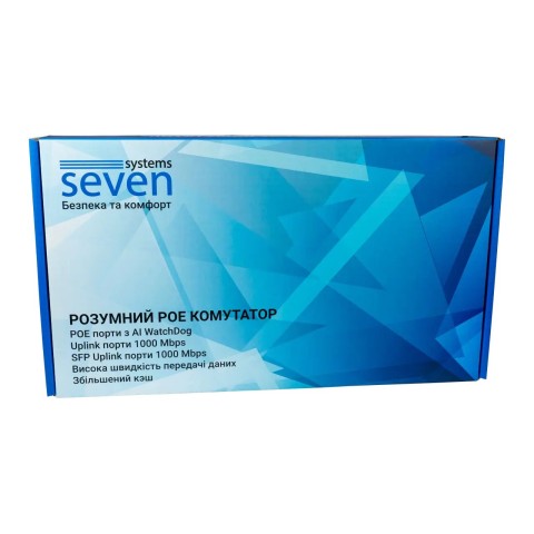 PoE комутатор 24 порти SEVEN P-73224G-2SFP