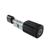Умный дверной биометрический замок (цилиндр) SEVEN LOCK SL-7774BF black (35-90 мм)