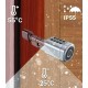 Умный дверной биометрический замок (цилиндр) SEVEN LOCK SL-7774BF silver (35-90 мм)