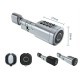 Умный дверной биометрический замок (цилиндр) SEVEN LOCK SL-7774BF silver (35-90 мм)