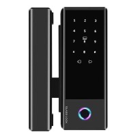 Розумний біометричний замок на скляні двері SEVEN LOCK SL-7776BF black