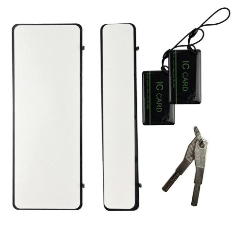 Умный биометрический замок на стеклянные двери SEVEN LOCK SL-7776BF black