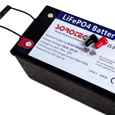 Акумуляторна батарея (АКБ) Sorotec LiFePO4 25.6V/100Ah 2560Wh
