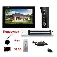 Комплект контроля доступа с магнитным замком 280 кг и Wi-Fi домофоном 7" SEVEN KD-7839