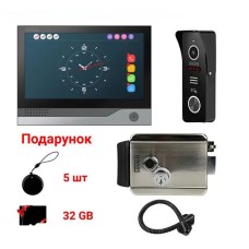 Комплект Wi-Fi домофона 7 дюймов с электромеханическим замком SEVEN KD-7838d