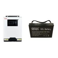 Комплект резервного питания Sorotec REVO VM 1.2kW/12V c АКБ SEVEN Gel 12V/100Ah