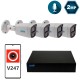 Комплект видеонаблюдения на 4 цилиндрические 2 Мп IP-камеры SEVEN IP-7222W4P4-2MP