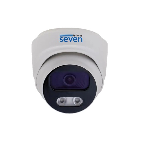 Комплект видеонаблюдения на 2 купольные 5 Мп IP-камеры SEVEN IP-7215W2P4-5MP