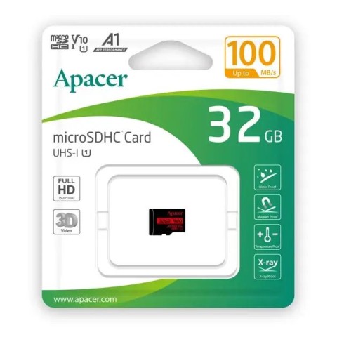 Карта памяти microSDHC Apacer 32 GB class 10 UHS-1