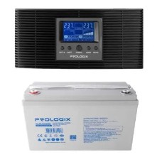 Комплект резервного питания Prologix 1200 (PLP1200XL) c АКБ Gel 12V/100Ah