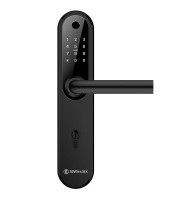 Розумний дверний біометричний замок SEVEN LOCK SL-7768BF (85мм) black