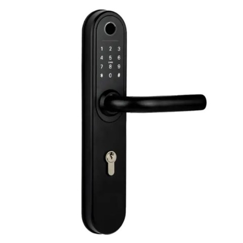 Умный дверной биометрический замок SEVEN LOCK SL-7768BF (85мм) black