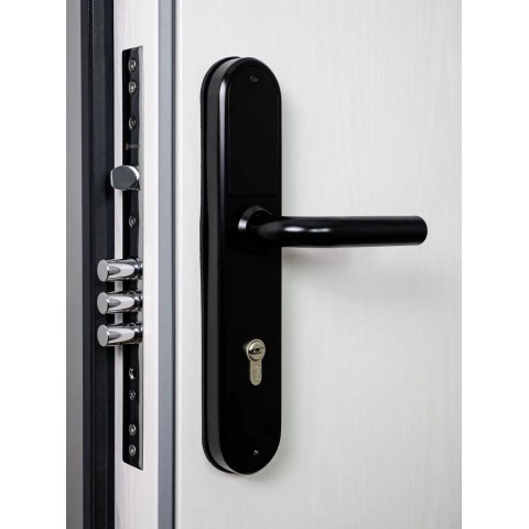 Умный дверной биометрический замок SEVEN LOCK SL-7768BF (85мм) black