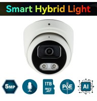 IP-відеокамера 5 Мп SEVEN IP-7215PA-DL white 2,8 мм з розумним подвійним підсвічуванням