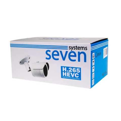 IP-відеокамера 5 Мп SEVEN IP-7225PA-DL white 2,8 мм з розумним подвійним підсвічуванням