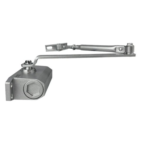 Доводчик двери 25-45 кг SEVEN DC-7741HP silver (механизм фиксации дверей)