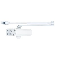 Доводчик двери 25-45 кг SEVEN DC-7741HP white (механизм фиксации дверей)