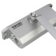 Доводчик двери 40-65 кг SEVEN DC-7742HP silver (механизм фиксации дверей)