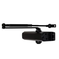 Доводчик двери 40-65 кг SEVEN DC-7742HP black (механизм фиксации дверей)