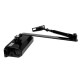 Доводчик двери 40-65 кг SEVEN DC-7742HP black (механизм фиксации дверей)
