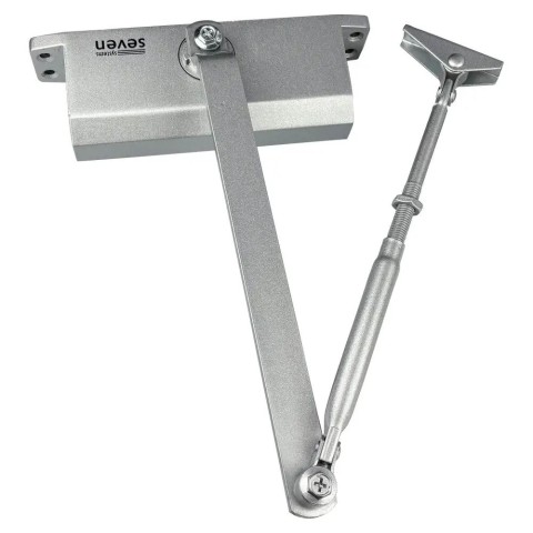 Доводчик двери 45-75 кг SEVEN DC-7743 silver