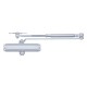 Доводчик двери 45-75 кг SEVEN DC-7743HP silver (с механизмом фиксации)