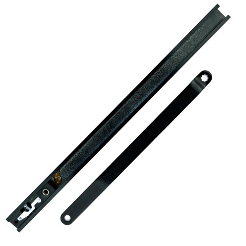 Доводчик с направляющим каналом от 45 до 65 кг SEVEN DC-7747 black