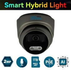 IP-відеокамера 2 Мп SEVEN IP-7212PA-DL black 2,8 мм з розумним подвійним підсвічуванням