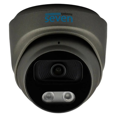 IP-відеокамера 2 Мп SEVEN IP-7212PA-DL black 2,8 мм з розумним подвійним підсвічуванням