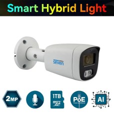 IP-відеокамера 2 Мп SEVEN IP-7222PA-DL white 2,8 мм з розумним подвійним підсвічуванням