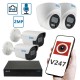 Комплект "Установи сам" IP-видеонаблюдения 2 Мп на 2 уличные и 2 внутренние камеры SEVEN 2D2B2KIT