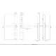 Умный дверной биометрический замок SEVEN LOCK SL-7763BF white