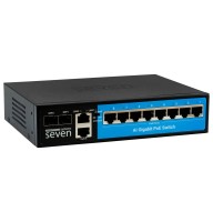 Гігабітний PoE комутатор 8 портів SEVEN P-7328FG-2SFP (POE: 8G, UP: 2G+2SFP)