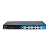 Хмарно керований гігабітний 28-ти портовий PoE комутатор SEVEN GPS424 (Cloud POE: 24G, UP: 2G+2SFP)
