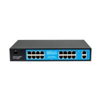Хмарно керований гігабітний 19-ти портовий PoE комутатор SEVEN GPS316 (Cloud POE: 16G, UP: 2G+1SFP)